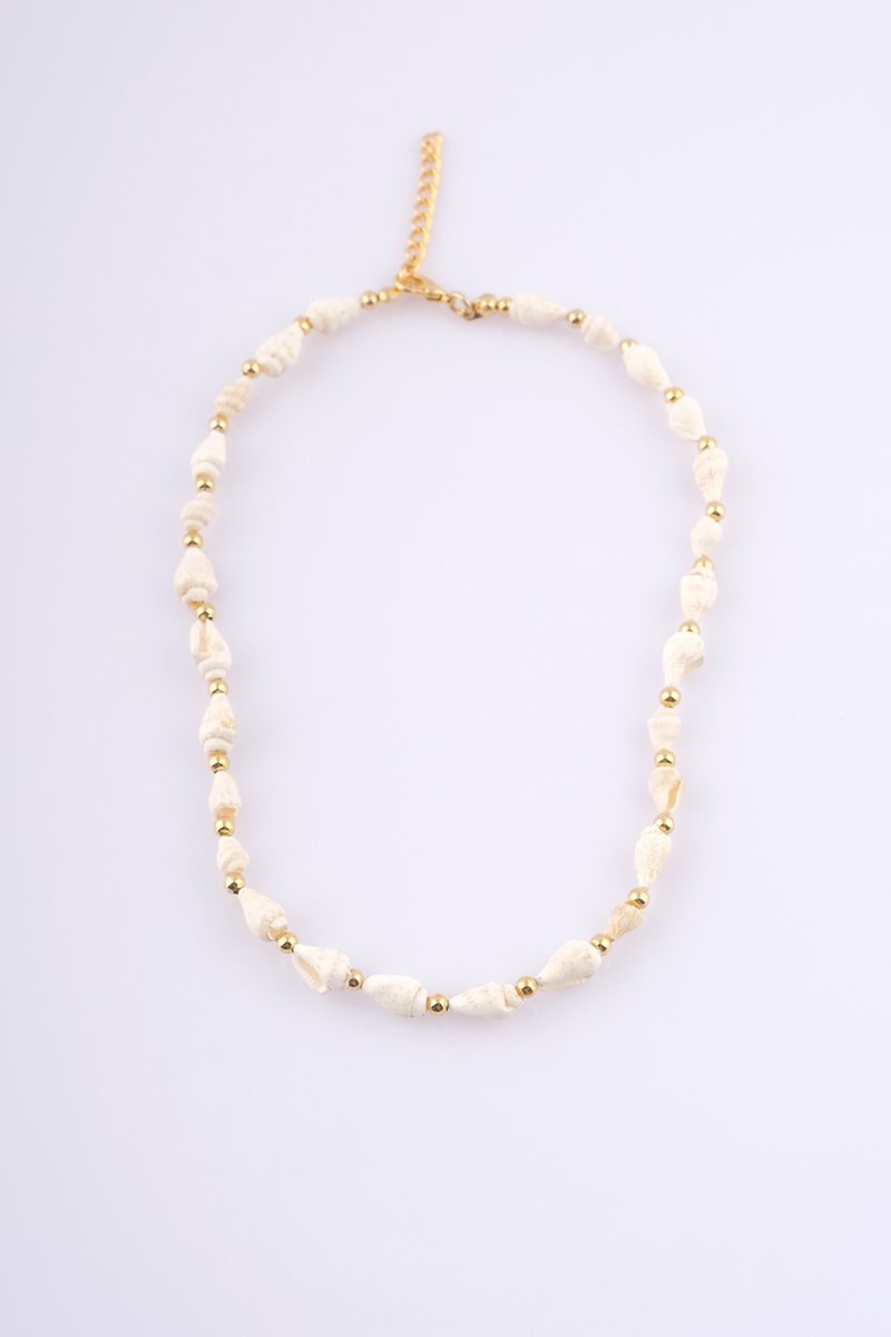 18K vergulde bloemen ketting - www