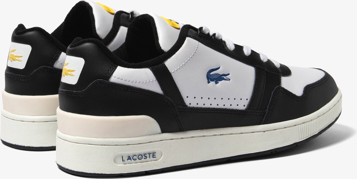 Lacoste T-Clip Heren Sneakers - Wit/Zwart - Maat 47 | bol.com
