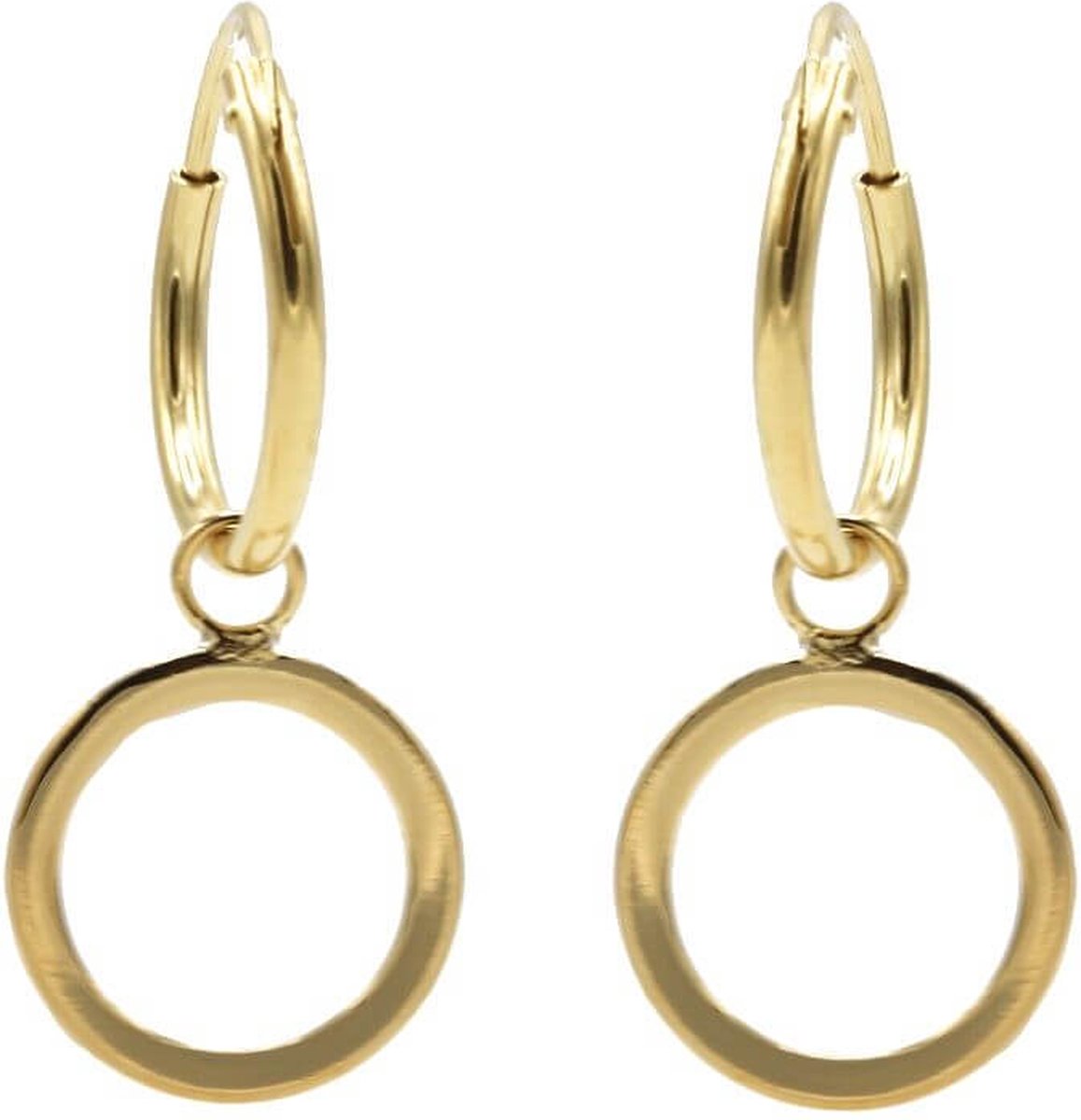 Karma Oorringen Hoops Open Circle Goud