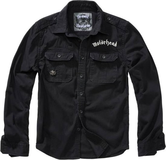 Brandit Overhemd Vintage Shirt Zwart