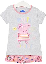 Peppa Pig Set / Shortama - Roze/Grijs - Maat 110