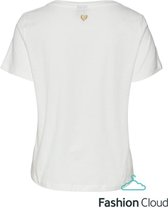 VERO MODA Pamala S/s O-neck T-shirt Snow White Print: Think Outside Th WIT XL