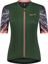 Rogelli Liquid Fietsshirt - Korte Mouwen - Dames - Groen, Koraal - Maat M