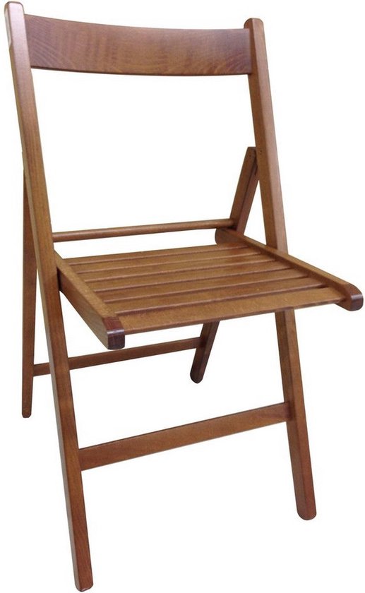 Sedia Pieghevole In Legno Bianco Vivahogar - Compatta, Pratica, Perfetta Per Casa O Giardino