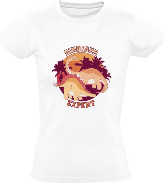 T-shirt Donna 100% Cotone Con Stampa Divertente Dinosauro T-Rex, Manica Corta, Taglie S-2XL, Nuova