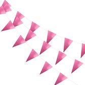 Roze Slingers Verjaardag Versiering Metallic Roze Vlaggenlijn Feest Decoratie Vlaggetjes – 10 Meter