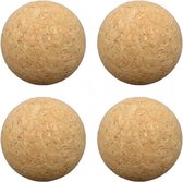Pegasi set van 4 Tafelvoetbal Balletjes Kurk 36mm - Multi-pack Tafel Voetbal ballen - Kurken Ballen - Bruin