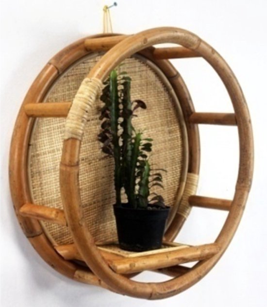 Wandrek Open - 45x45x17cm - Rotan/Webbing Naturel