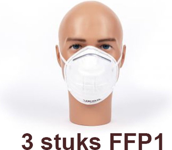 VEBA FFP1 Stofmaskers - 3 stuks (TOP product)