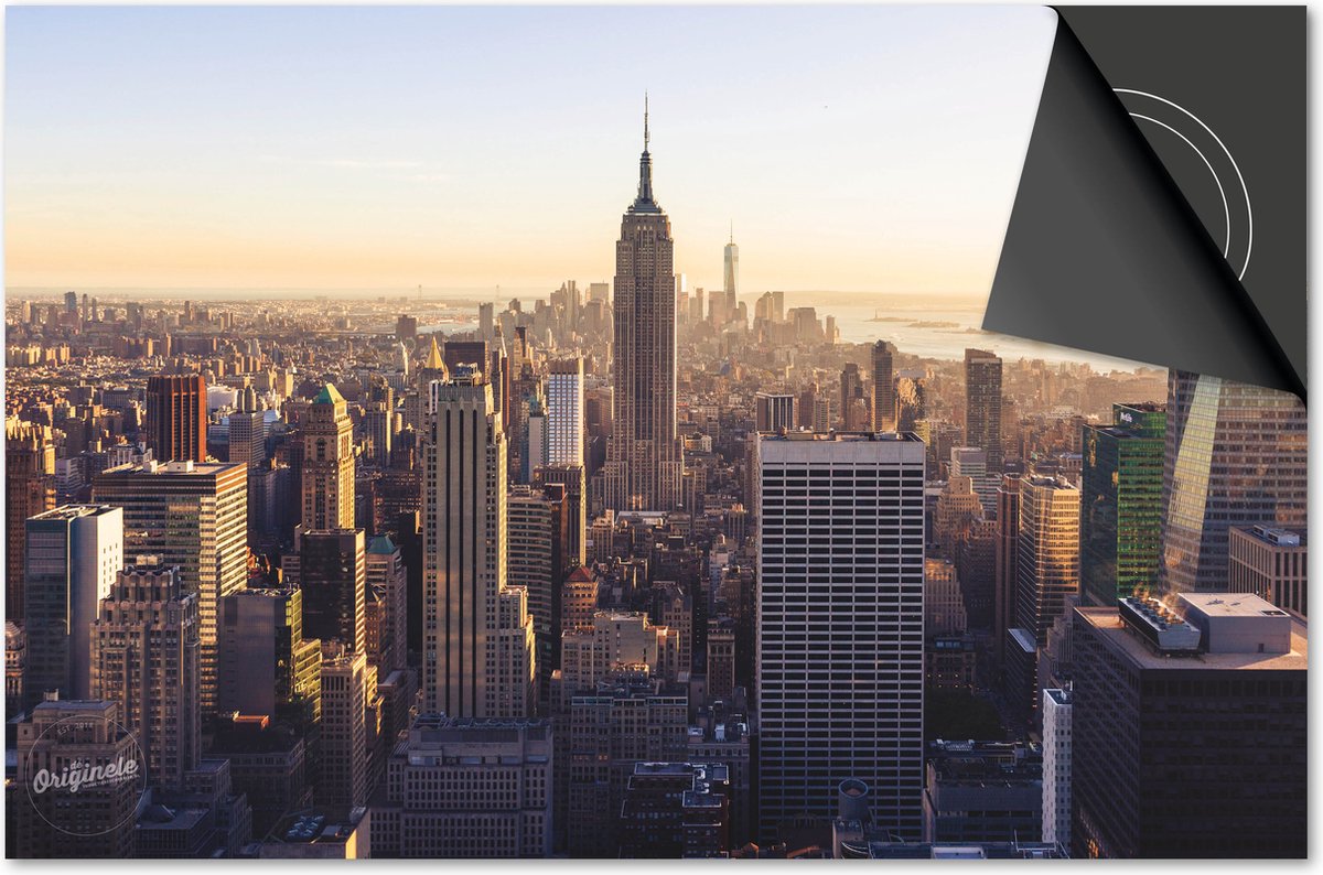 Inductie beschermer 60x60 - afdekplaat inductie mat - Dietrix Kookplaat beschermer - Exclusief - Steden - New York Kleur