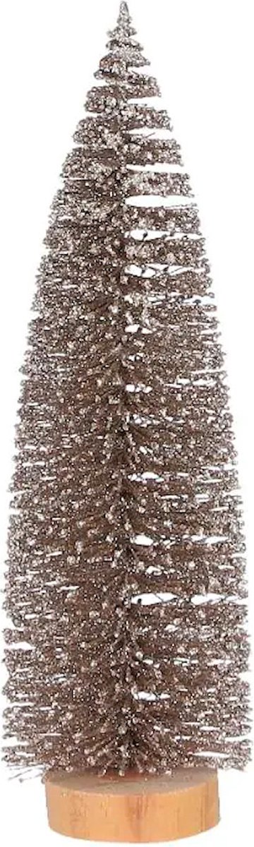 Champagne Glitter Kerstboom 25 cm - House of Seasons