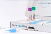 PostYourLab Gezondheidstest - Laboratoriumtest - Hormonen vrouw test - Bepaling: AMH, FSH, LH, Totaal testosteron, TSH