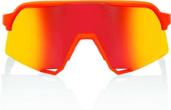 100% S3 - Soft Tact Neon Orange - Hiper Red Multilayer Mirror Lens