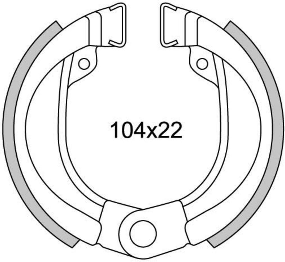 Remsegmentset Newfren GF0245 Peugeot Fox