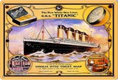 Wandbord - Titanic Provides For Her First Class Passengers Vinolia Otto Toilet Soap