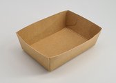 50x A7 bakje karton -Klein: 85x60x30mm - klein frietbakje - snackbakje - kartonnen bakje - milieuvriendelijk - duurzaam - friet - patat