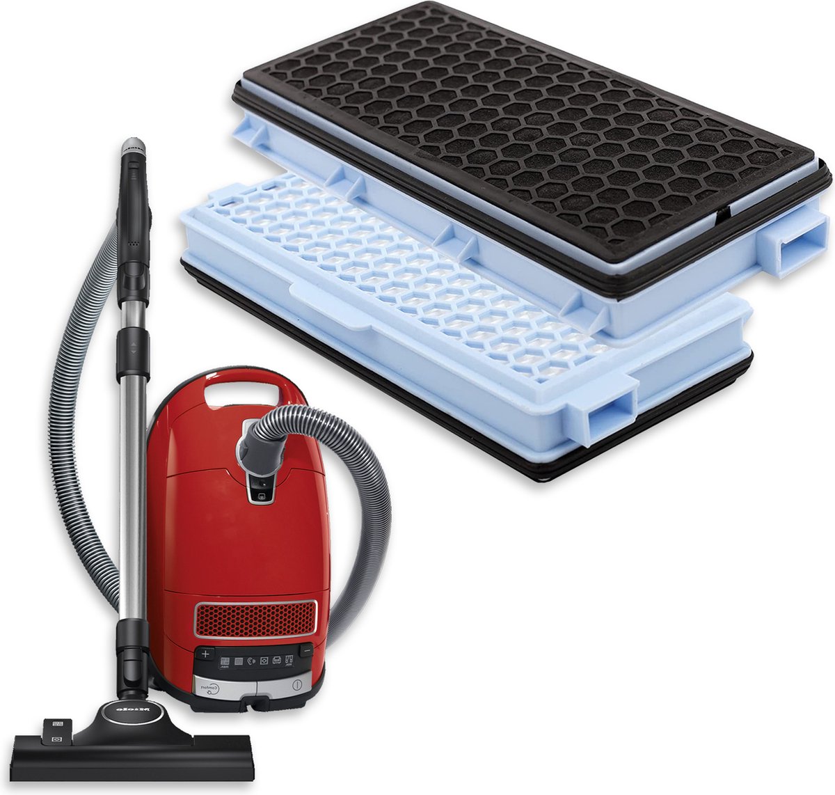 Actieve HEPA Filter Set 2 Stuks Geschikt voor Miele Classic Compact C1