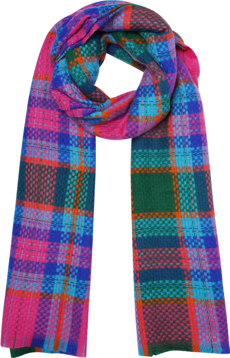 Stylefever - Dames sjaal met ruitjes - Wintersjaal - Kleurrijke sjaal - Cadeau voor haar - Damessjaal
