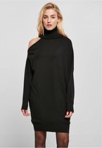 Urban Classics - One Shoulder Knit Korte jurk - XS - Zwart