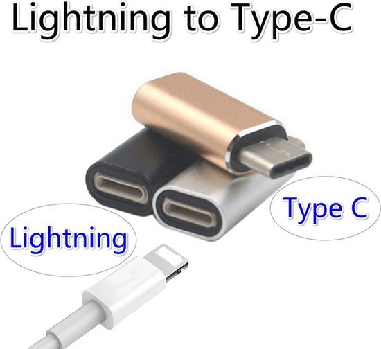 Borvat® | USB-C naar Lightning | USB C naar 8pin converter | USB C HUB | Verloop