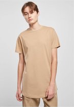 Urban Classics - Shaped Long Heren T-shirt - 4XL - Beige