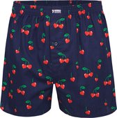 Happy Shorts Caleçon Large Homme Rouge Cherry Hartjes - Taille XL | Caleçon ample - Valentine