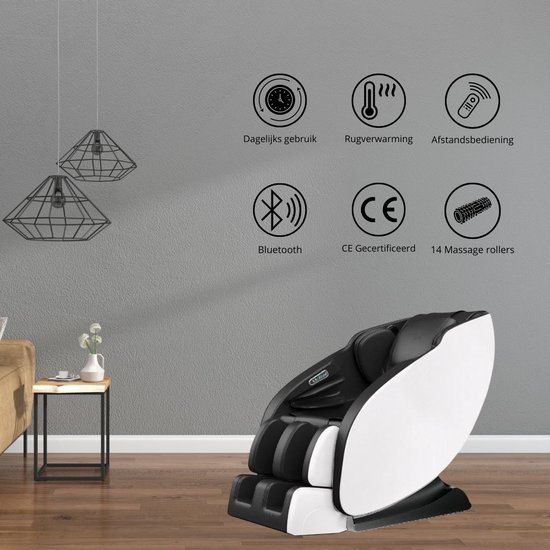 NRG Wellness Massage chair Deluxe - Wit