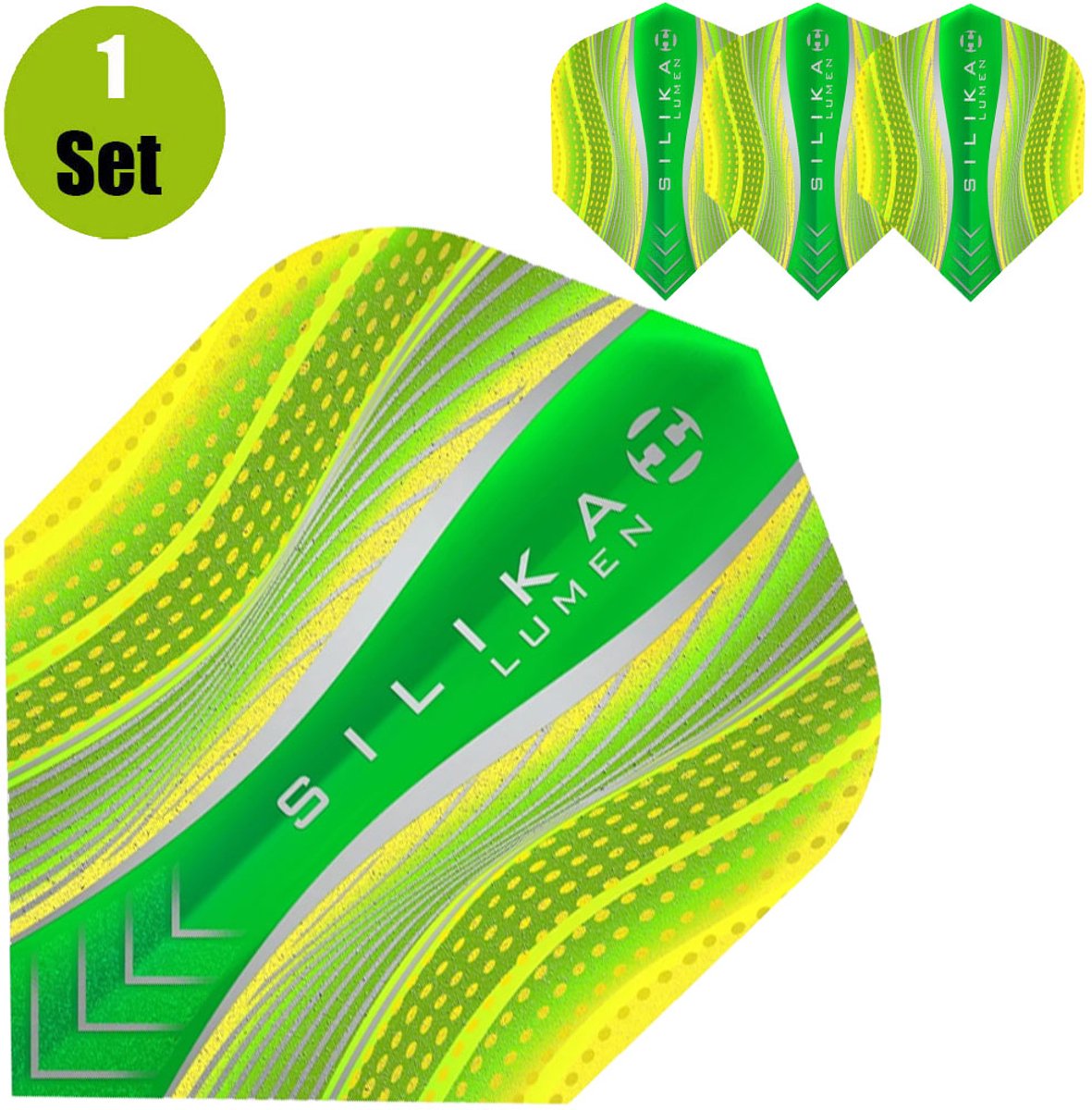 Harrows Silika Lumen Dartflights - Geel