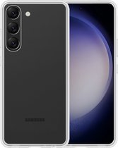 Hoesje Geschikt voor Samsung S23 Hoesje Siliconen Case Hoes - Hoes Geschikt voor Samsung Galaxy S23 Hoes Cover Case - Transparant