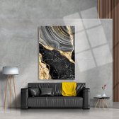 Luxe Plexiglas Schilderij Blown with Gold | 90x60 | Woonkamer | Slaapkamer | Kantoor | Muziek | Design | Art | Modern | ** 5MM DIK**