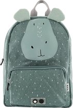 Trixie  Hippo Kinderrugzak / Rugtas / Schooltas - Backpack - 12 Liter -   Katoen - Blauw