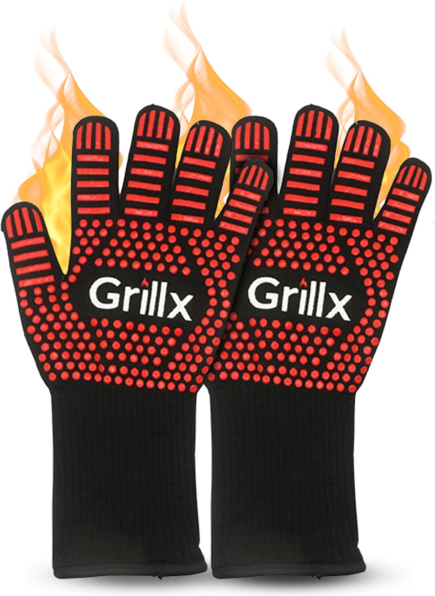Une paire/2 pièces de gants de BBQ pour grillades, gants de four résistants  à la
