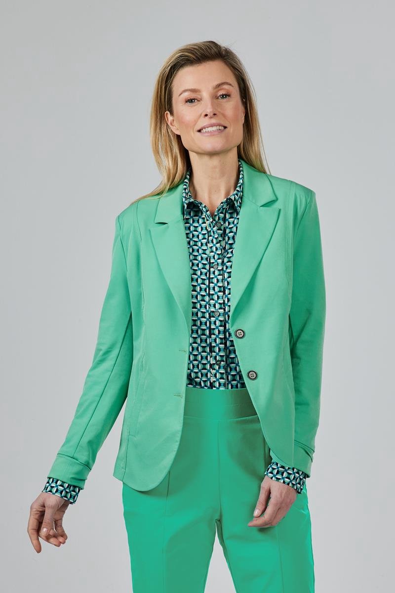 DIDI Dames Travel Blazer Motion in Green Spruce maat 44