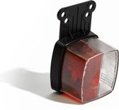 Breedtelicht - Radex 901 - Rood/Wit - + houder - Aanhangwagen verlichting - Aanhanger zijverlichting
