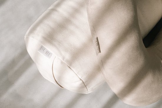 Yoga bolster ecru rond - Pure van Merkloos — afbeelding 4