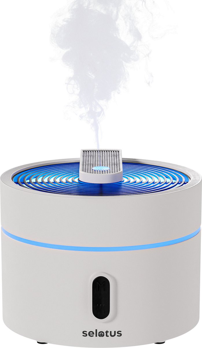 Selotus® - Led rgb - Aroma Diffuser 300 ml - Etherische Olie Verstuiver - Luchtbevochtiger – premium design - Sfeervolle LED verlichting – diffuser aromatherapie - Vernevelaar - Geur verspreider