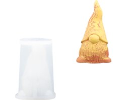Siliconen mal kabouter gnome - voor Jesmonite - 10,5 x 7 cm