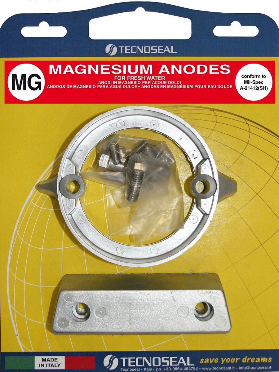 Tecnoseal Magnesium anode pack Volvo 290 dual prop