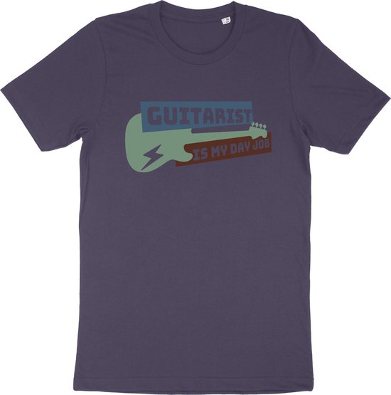 Gitaar Liefhebber T Shirt - Muzikant - Paars - XS