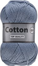 Lammy Yarns Cotton eight 8/4 - blauw grijs (839) katoen breigaren/haakgaren - 5 bollen van 50 gram