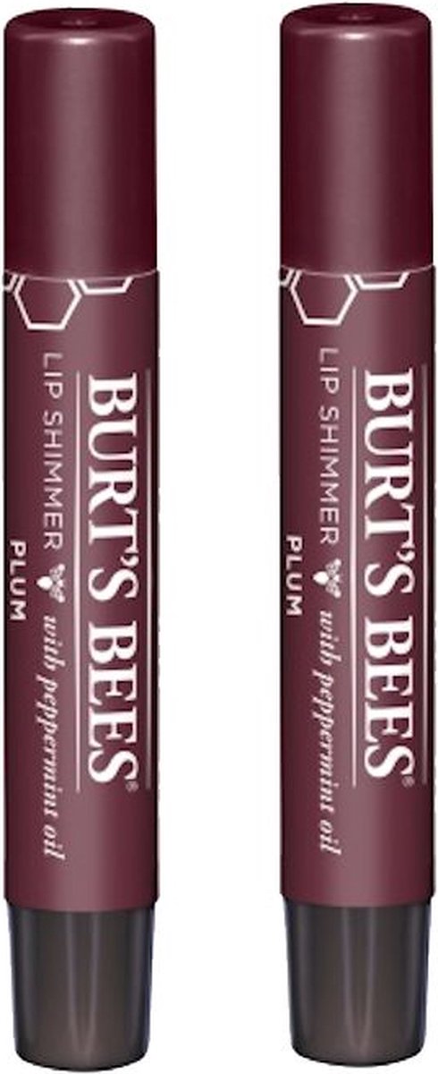BURT'S BEES - Lip Shimmer Plum - 2 Pak