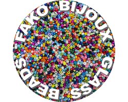 Fako Bijoux® - DIY Kralen Box - Glas Zaad Kralen - Sieraden Maken - 2-3mm - 2300 Stuks - Mix