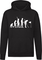 Golf evolutie Hoodie | Golven | Sport | Unisex | Trui | Hoodie | Sweater | Capuchon