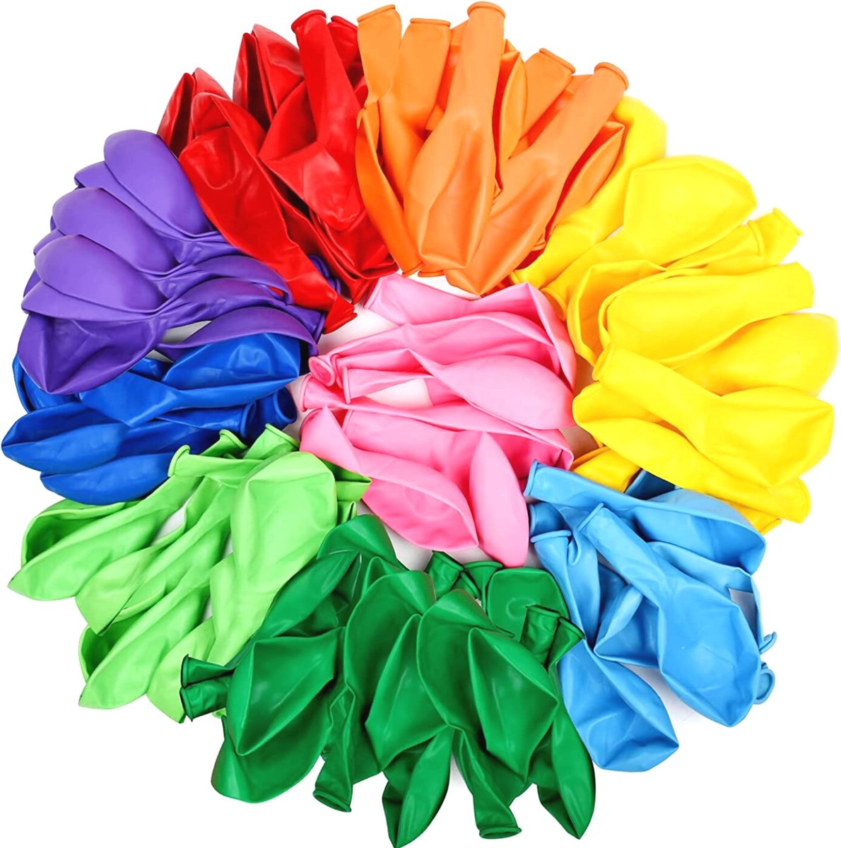 Partizzle 100 stuks Gekleurde Regenboog Latex Ballonnen - Ballonnenboog -  Verjaardag /... | bol