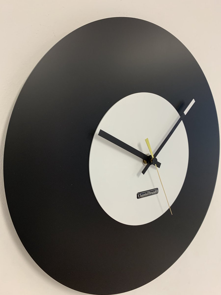 Wandklok ChantalBrandO MISTRAL BLACK & WHITE -- MODERN DESIGN --
