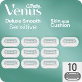 Gillette Venus Deluxe Smooth Sensitive - 10 Scheermesjes - Voor Een Gladde Scheerbeurt - Brievenbusverpakking