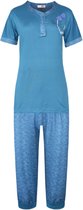 Capri Pyjama - FINE WOMAN® - Katoen - Blauw - XL