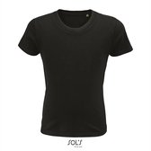 SOL'S - T-Shirt Kinder Pioneer - Zwart - 100% Katoen Bio - 134-140