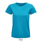 SOL'S - Pioneer T-Shirt dames - Aqua - 100% Biologisch Katoen - XL
