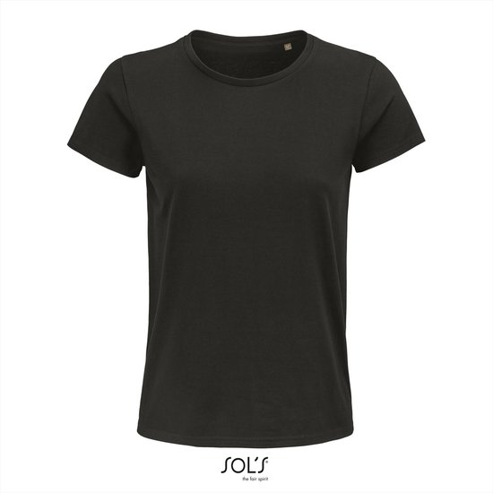 SOL'S - T-Shirt Pioneer femme - Zwart - 100% Katoen Bio - XXL | bol.com